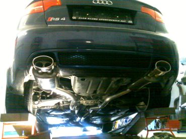 Audi RS4 Powered by Sportmotor - sportovn vfuk Milltek Sport bez rezontor, bez klapek v koncovch dlech