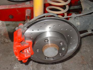 Octavia 1.8T, brzdov destiky Ferodo DS Performance, drovan sportovn brzdov kotoue Zimmermann - zadn